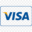 Visa logo featuring the word 'Visa' in bold blue letters with a distinctive yellow stripe, symbolizing global payment solutions and financial reliability. The logo represents trust and security in electronic transactions.