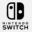 Nintendo Switch logo featuring a sleek black design that includes the words 'Nintendo Switch' alongside stylized images of the Joy-Con controllers. The logo represents Nintendo's innovative hybrid gaming console, symbolizing versatility and fun in gaming.